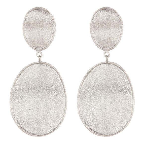 Rivka Friedman Jewelry - RIVKA FRIEDMAN Satin Wavy Oval Drop Earrings